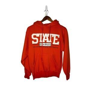 Oklahoma State Sweatshirt Mens small orange‎ Hoodie Team sweatshirt